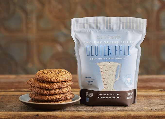 Cup4Cup Ancient Grains Flour, 1 Pounds, Certified Gluten Free, 1:1 Conventional Flour Substitution, Non-GMO, Kosher, Made in the USA