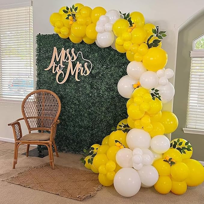 120pcs Yellow Balloon Arch Kit, 18 12 10 5 inch Yellow Latex Balloons Different Sizes Balloon Garland for Baby Shower Sunflower Bee Wedding Birthday Party Decorations