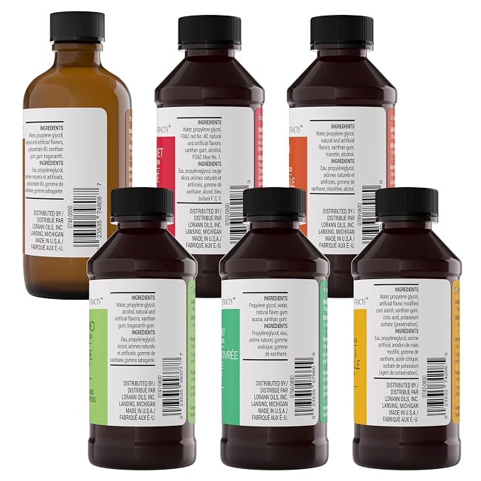 LorAnn Oils Holiday Variety Bakery Emulsion: Assortment of Flavors, Perfect for Enhancing Cakes, Cookies & Desserts, Gluten-Free, Keto-Friendly, Essential for Every Kitchen