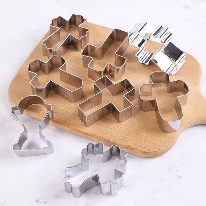 Zade Cross Cookie Cutter Food Grade Baptism Cookie Cutters Stainless Steel Fondant Biscuit Sandwich Mold for Baking Holidays Party