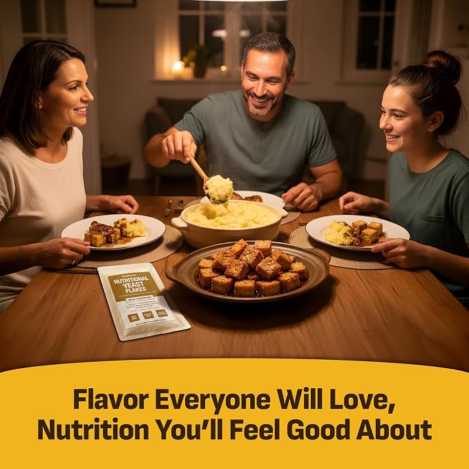 Coolinario Nutritional Yeast Flakes, Non Fortified (10 OZ) Vegan Seasoning | Roasted, Nutty Flavor, Rich in Protein, Fiber & Minerals, Ideal for Snacks, Sauces & Dressings, Gluten-Free, Unfortified