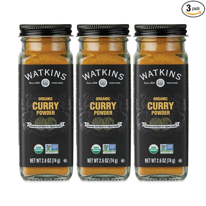 Watkins Organic Curry Powder, 2.6 Ounce Jar, 3-Pack