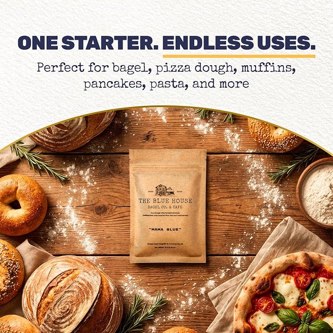 Dehydrated Sourdough Starter – Award-Winning Sour Dough Starter Culture | Fast-Activating, Beginner Friendly, Gluten Sensitive, Organically Sourced | Live Culture for Bread, Bagels & Pizza - 10g