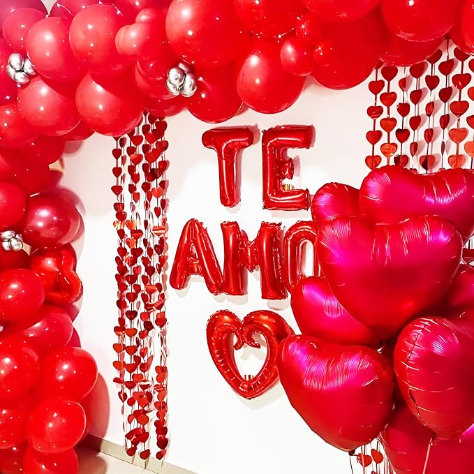 Voircoloria Red Balloons, 66pack 12inch Red Latex Party Balloons for Valentine's Day, Graduation, Wedding, Birthday, New Year, Baby Shower, Christmas, Anniversary Party Decorations
