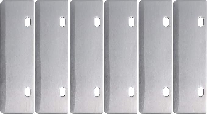 Grill Scrapers Blade Replacement Heavy Duty Rust Grill Blades Outdoor BBQ Tools & Accessories Blades (6 Pack)
