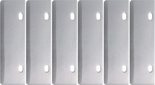 Grill Scrapers Blade Replacement Heavy Duty Rust Grill Blades Outdoor BBQ Tools & Accessories Blades (6 Pack)