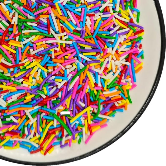 Edible Colorful Jimmies Sugar Sprinkles for Cake Decorating, Baking, Ice Cream, Cookies, Cupcake Topper Decorations,4.23
