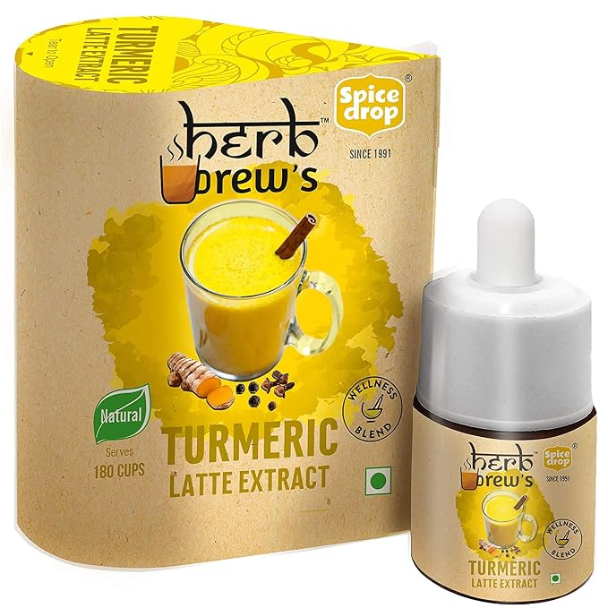 Spice Drop Herb Immune Support Combo | Holy Basil Extract, Curcumin Turmeric Tea, Herbal Kadha Extract | Use for Health & Wellness | 0.17oz | Natural & Ayurvedic | Non-GMO | Unsweetened | Pack Of 3