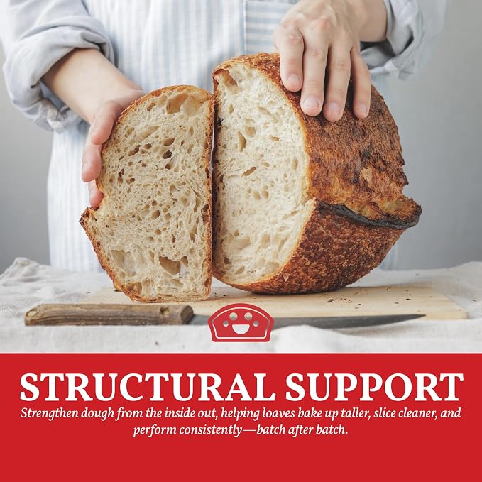 Bakers Club Artisan Vital Wheat Gluten 10oz - Bread Flour Enhancer, High Protein, Seitan Flour, Low Carb, Vegan, Non GMO Gluten Powder - Made in USA