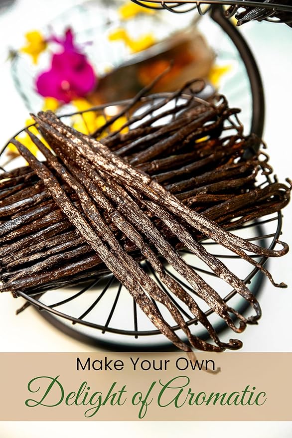 30 Count Organic Madagascar Vanilla Beans – Grade A Bourbon Pods | Gourmet Whole Vanilla Beans for Baking, Cooking, Extract Making | Rich Aroma, Premium Flavor, Non-GMO, Vegan