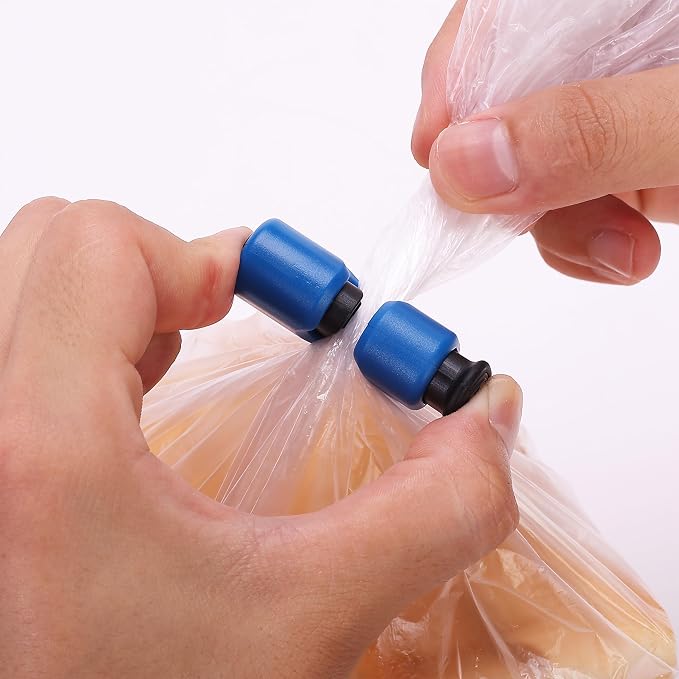 Mr. Pen- Squeeze and Lock Bread Bag Clips, 2.4 Inch, 16 Pack | Multicolor Squeeze Lock Clips, Reusable Bag Closures for Bread, Snacks, Coffee, Food Storage, Fits Thick and Thin Bags