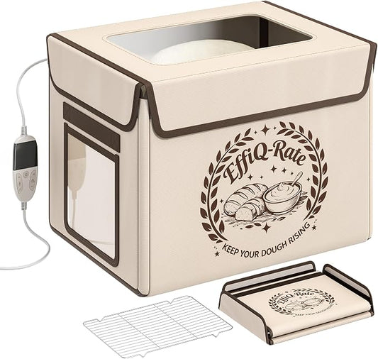 Foldable Bread Proofing Box, Precise Temperature Control Dough Proofer with 99H Timer, 36L Large Capacity Fermentation Chamber for Perfect Sourdough, Yogurt & Pizza, Space-Saving Storage