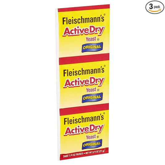 Fleischmann's Yeast Original Gluten Free 0.25 Oz. Pack Of 3.