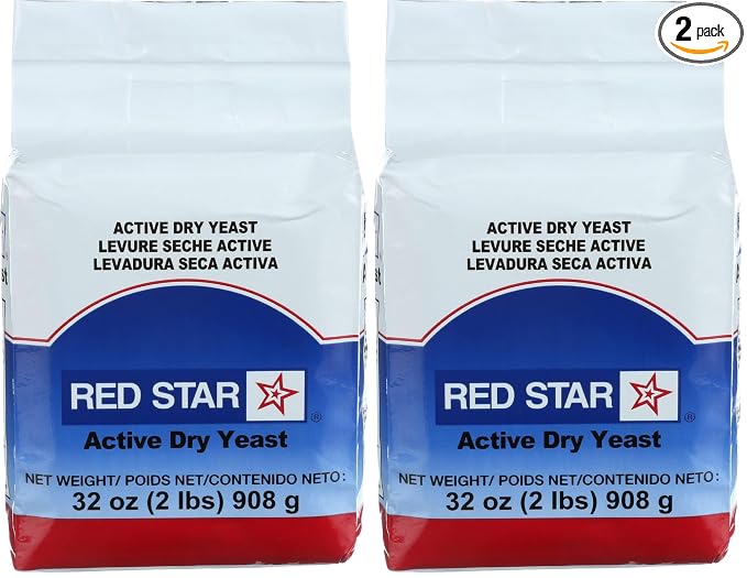 Red Star Active Dry Yeast, 2 Pound Pouch (Pack of 2)