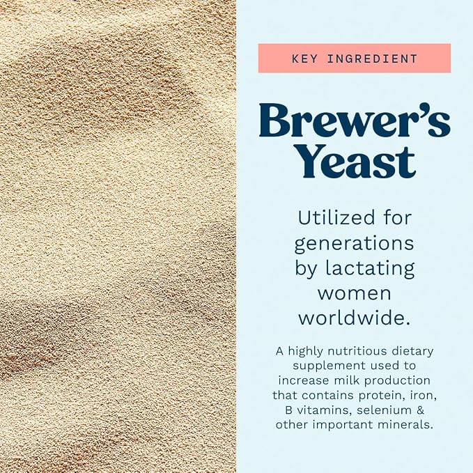 Brewers Yeast Powder for Lactation Cookies for Breastfeeding - Lactation Supplement for Increased Breast Milk - Nutritional Yeast for Lactation Support - Breastmilk Supplement for Women - Easy to Bake