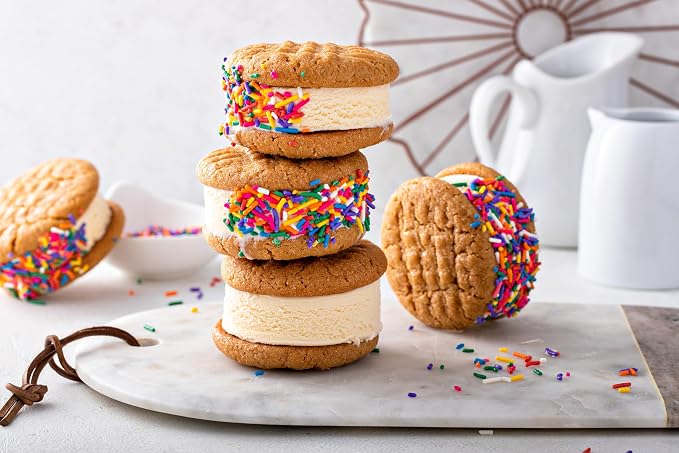 Rainbow Sprinkles Bulk - 10 LB Case - Wholesale Jimmies for Bakeries & Ice Cream Shops - Kosher, Vibrant Toppings for Cakes, Cupcakes & Desserts