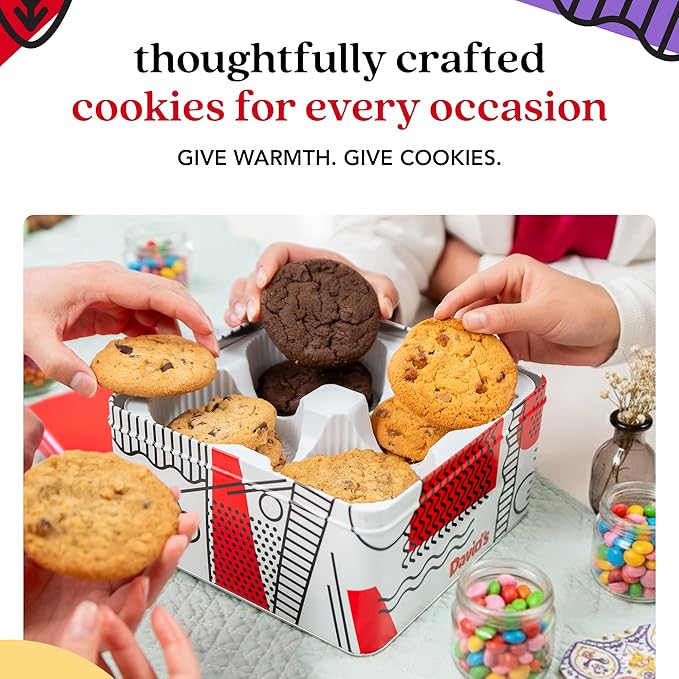 David's Cookies 2lbs Assorted Flavors Fresh Baked Cookies - Handmade and Gourmet Cookies - Delectable and Made with Premium Ingredients - Cookie Gift Basket - Great Gift For All Occasions