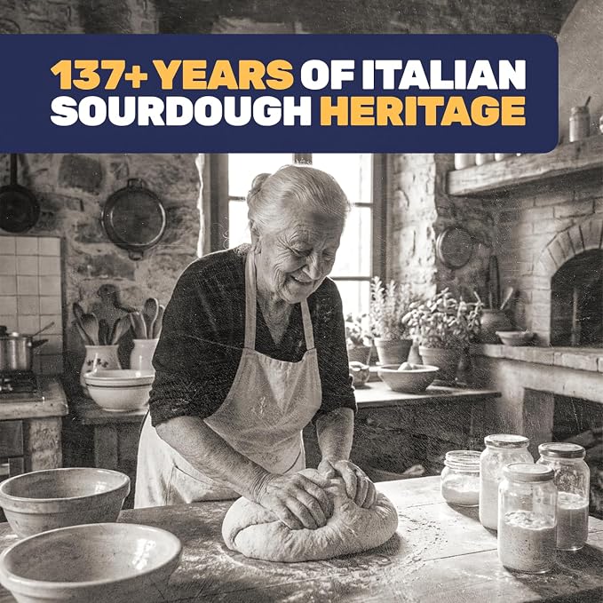 Dehydrated Sourdough Starter – Award-Winning Sour Dough Starter Culture | Fast-Activating, Beginner Friendly, Gluten Sensitive, Organically Sourced | Live Culture for Bread, Bagels & Pizza - 10g