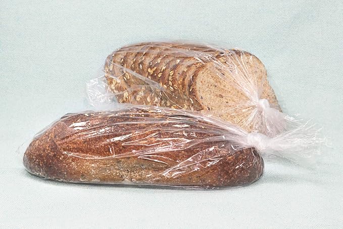 [Pack Of 700] Clear Bread Bags For Homemade Bread With Gusset 8" X 4" X 20" Inches – For Home or Commercial Food Storage