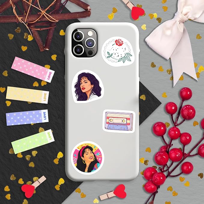 100Pcs Selena Quintaalina Stickers for Water Bottles - Selena Quintaalina Decals - Singer Stickers, Party Supplies - Gift for Women & Men