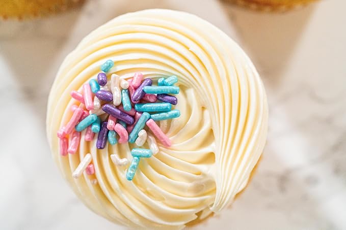 Bakerpan Edible Pastel Jimmies Sprinkles 4.3 oz - Summer Sprinkles for Cake Decorating, Cupcakes, Cookies, Birthdays & Weddings | Kosher, Gluten-Free, Made in USA