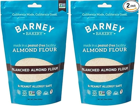 Barney Butter Almond Flour, 13 Ounce, Non-GMO, Gluten Free, Keto, Paleo, Vegan (Pack of 2)