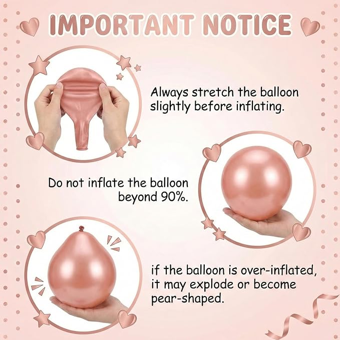 144Pcs Rose Gold Baby Shower Decorations for Girl - Pink Balloon Garland Arch Kit with 4 Baby Boxes - Metallic Gold Confetti Balloons for Princess Birthday, Bridal Shower Background
