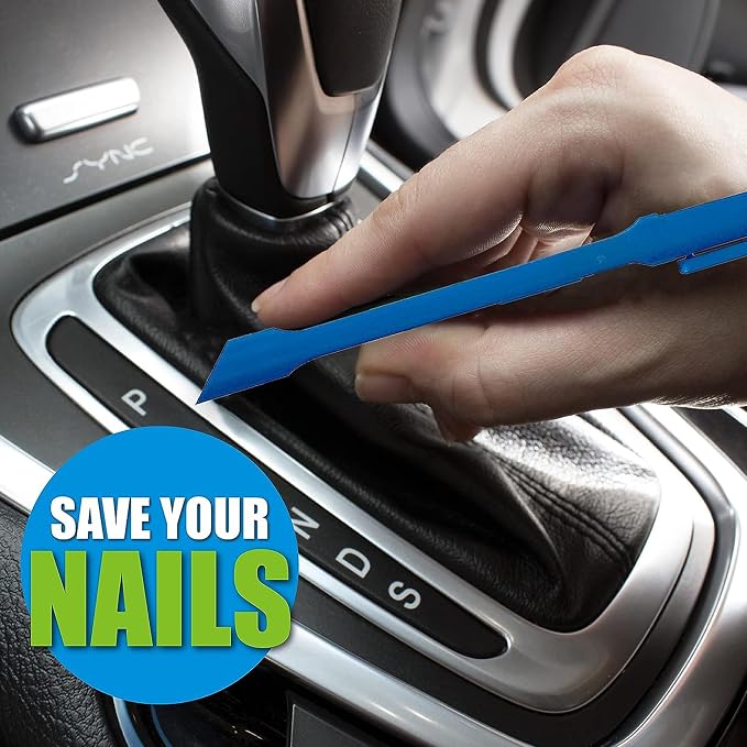 Scrigit Scraper No-Scratch Plastic Scraper Tool, 2 Pack - The Handy Multi-Use Scraping Tool for Removing Food, Labels, Stickers, Paint, Grease - Easy to Hold, Reaches Tight Spaces and Crevices