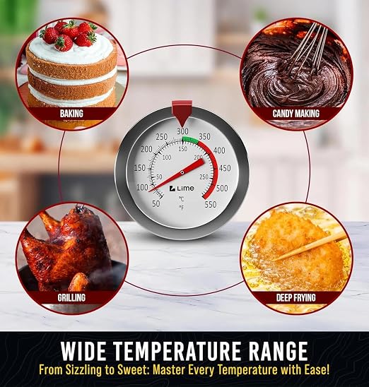 CRAFT911 Candy Thermometer with Pot Clip - Deep Fry Oil Thermometer for Frying and Candle Making (Yellow)