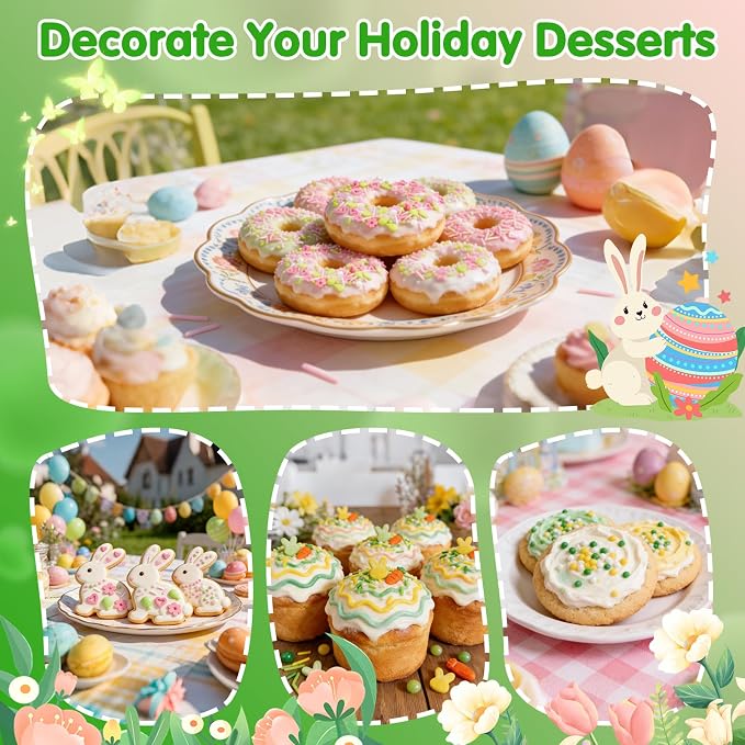 Edible Sprinkles for Cake Decorations,Pink White Pearls and Jimmies,Heart and Flowers,Bright Green Balloons Sprinkle Mix,Spring Candy Sprinkles for Easter Cakes,Cupcakes,Dessert Tables & Party Favors,Food Grade Sugar Decorating for Brunch,Wedding Birth...