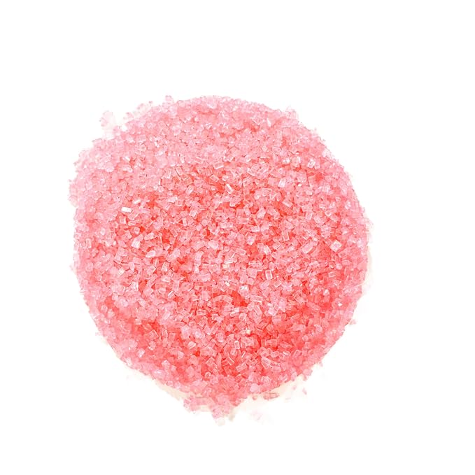 Bakerpan Pastel Pink Sugar Sprinkles for Baking - 7 oz Coarse Sparkling Decorating Sugar Crystals for Baking Topping, Cookies & Cupcakes | Kosher, Gluten-Free, Made in USA