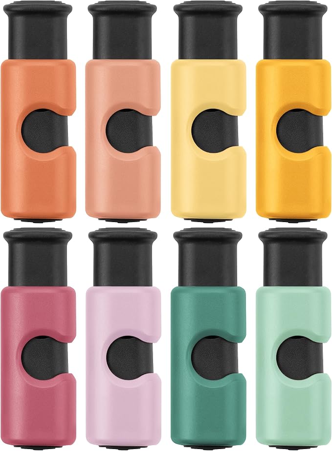 Mr. Pen- Squeeze and Lock Bread Bag Clips, 2.4 Inch, 8 Pack | Multicolor Squeeze Lock Clips, Reusable Bag Closures for Bread, Snacks, Coffee, Food Storage, Fits Thick and Thin Bags