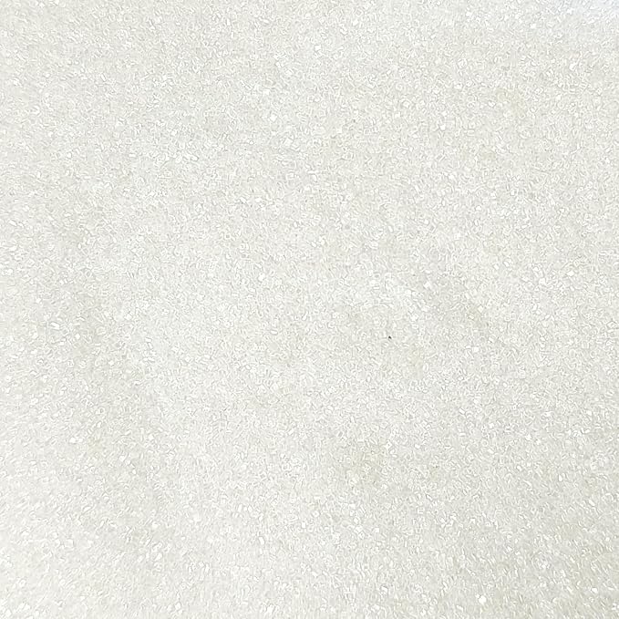 Edible White Sanding Sugar Sprinkles 142g/ 5.01oz Sprinkles for Cake Decorating Candy Baking Decorations Ice Cream Toppings and Cookie Decorating for Wedding Parties Valentines Halloween Christmas