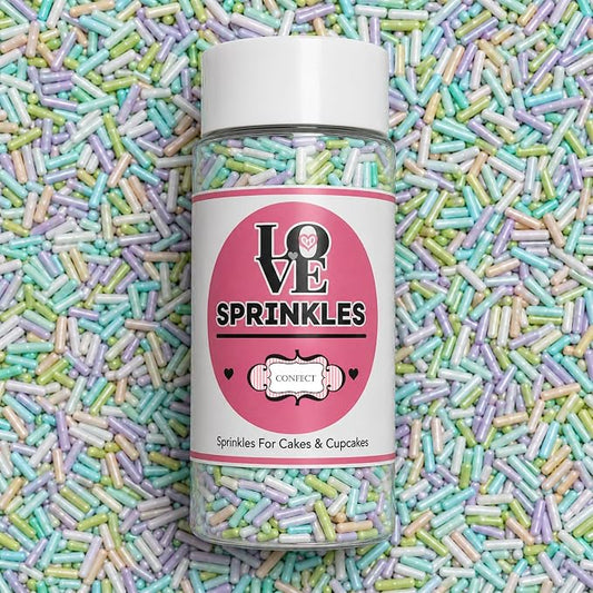 Confect Rainbow Sprinkles I Custom Blend Jimmes I Multicolor Decorative Toppings for Baking I Cake and Cupcake Decorations | Vegan, Gluten-Free, Nut-Free, Palm Oil-Free -4.2Oz (Fiesta Fun)
