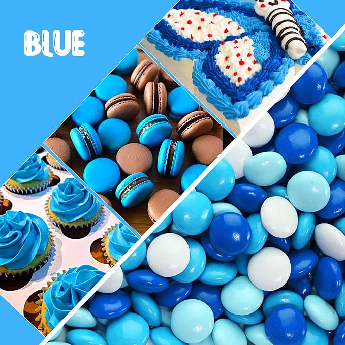 Food Coloring Liquid - Vibrant Color Food Coloring for Cake Decorating, Baking, Easter Egg, Icing - Tasteless Food Color Dye for Fondant, Cooking, Airbrush (Blue, 8 Fl.oz)