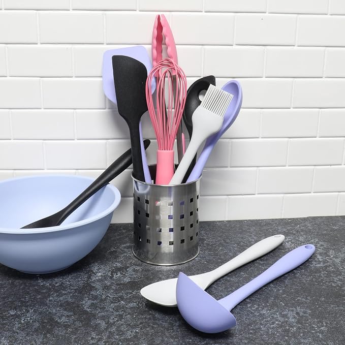 Chef Craft Premium Silicone Wire Cooking Whisk, 10.5 inch, Pink (Pack of 2)