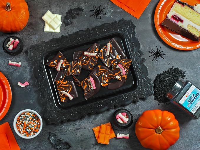 A Great Surprise Halloween Sprinkles Bulk - 1.7 LB - Bat, Pumpkin & Ghosts Confetti Sprinkles - Spooky Toppings - Great for Cookies, Cupcakes, Fall