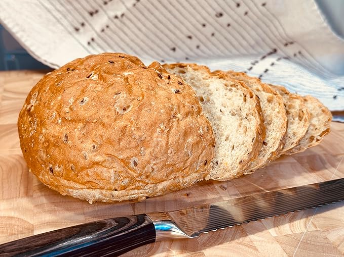 Molibake 8 Grain Bread Mix Pack of 4 - All-Natural Multigrain Baking Mix for Bread Machine and Oven - 15 oz - Multigrain Grain Mix for with Flax, Millet & Rye - Easy-to-Use Breads Maker Mix for Homemade Baking