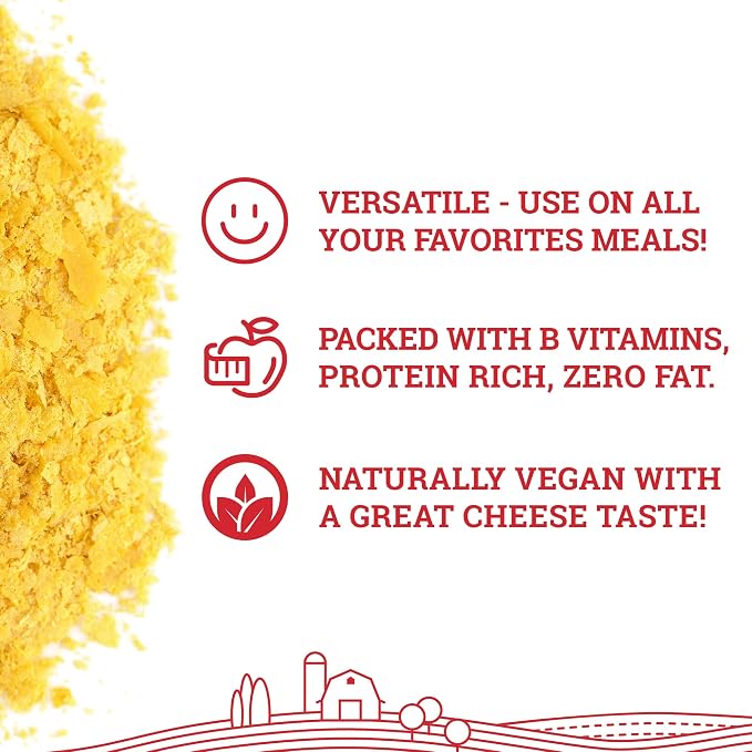 Hoosier Hill Farm Nutritional Yeast Flakes, 1LB (Pack of 1)