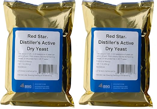 Distillers Yeast (DADY) (1 lb. bulk pack) (Pack of 2)