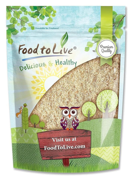 Food to Live California Unblanched Almond Flour, 4 Pounds - Natural Meal, Finely Milled with Skin On, Raw Kosher Vegan Keto Paleo, Low Carb Low Sodium, Good Source of Fiber and Protein