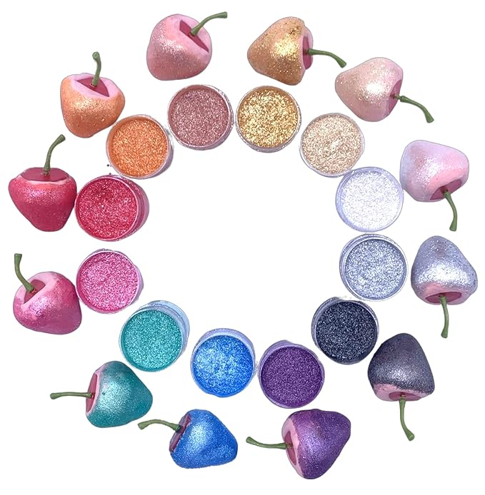 Edible glitter for cocktail bombs, edible glitter for drinks, Metallic Food paint 5 gr each jar for cake decoration, cupcake, drinks, strawberries, jelly shot decoration, Glitter food paint Food grade 100% edible cocktail glitter, Kosher and Halal Cert...