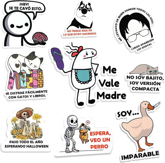 Funny Spanish Sticker | Sarcastic Meme Waterproof Decals for Adults, Helmets, Hardhat, Laptops, Water Bottles, Scrapbooking