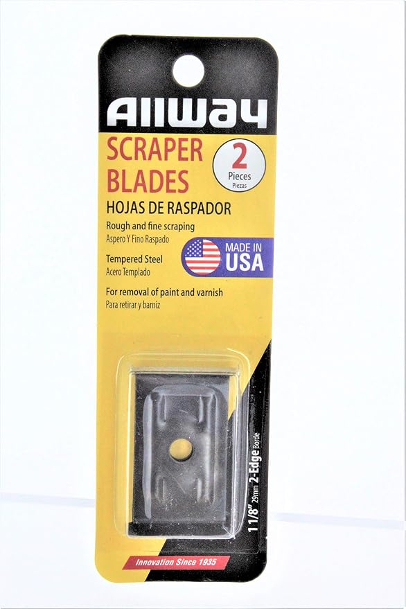 1" Allway Tools 1B B-Series 2-Edge Wood Scraper Replacement Blade