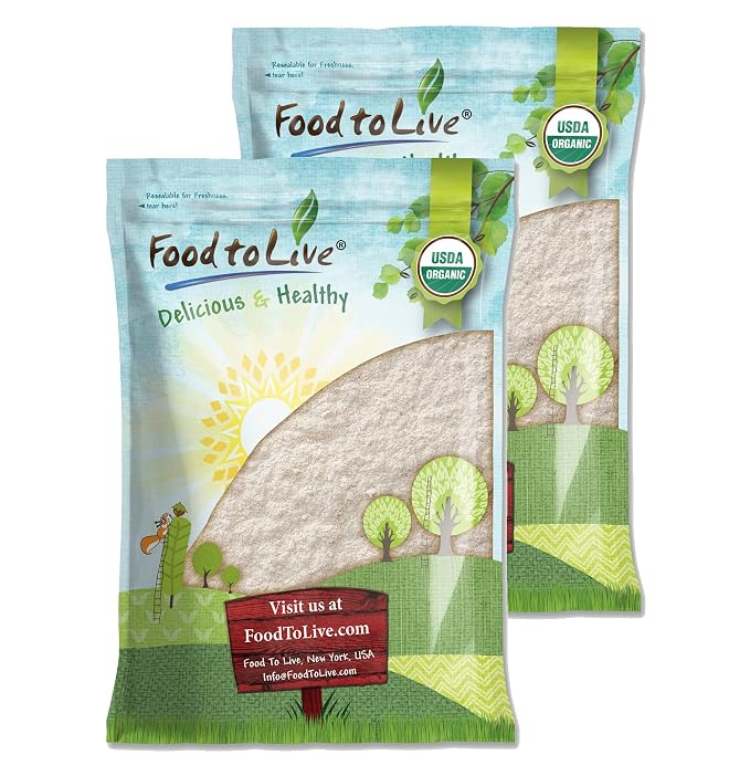 Food to Live Organic Fava Bean Flour, 16 Pounds – Non-GMO, Finely Ground, Pure, Raw, Vegan, Bulk. Good Source of Protein & Fiber. Highly Nutritious. Great for Baking Bread, Pizza and Home Made Pasta