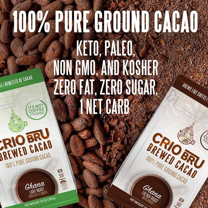 Crio Bru Brewed Cacao Double Chocolate Light Roast, 48oz