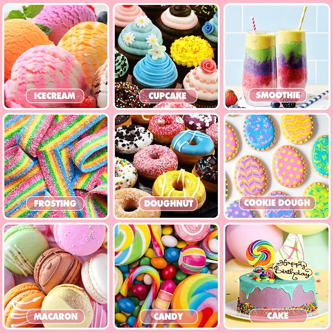 White Food Coloring Liquid - Vibrant Liquid Icing Food Coloring Set for Baking, Cake Decorating, Easter Egg, Airbrush - Tasteless Food Dye for Fondant, Slime, DIY Crafts - 5.5 Fl.oz / 160ml Each