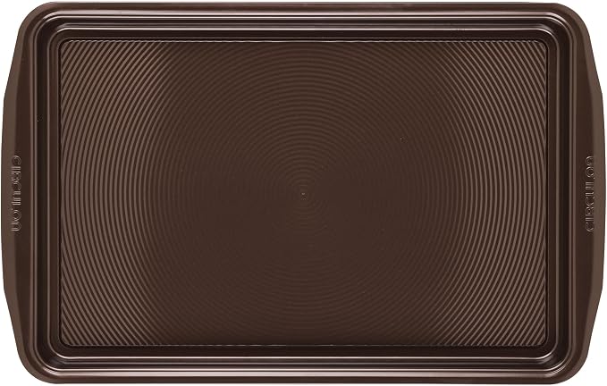 Circulon Nonstick Bakeware, Nonstick Cookie Sheet / Baking Sheet - 11 Inch x 17 Inch, Chocolate Brown