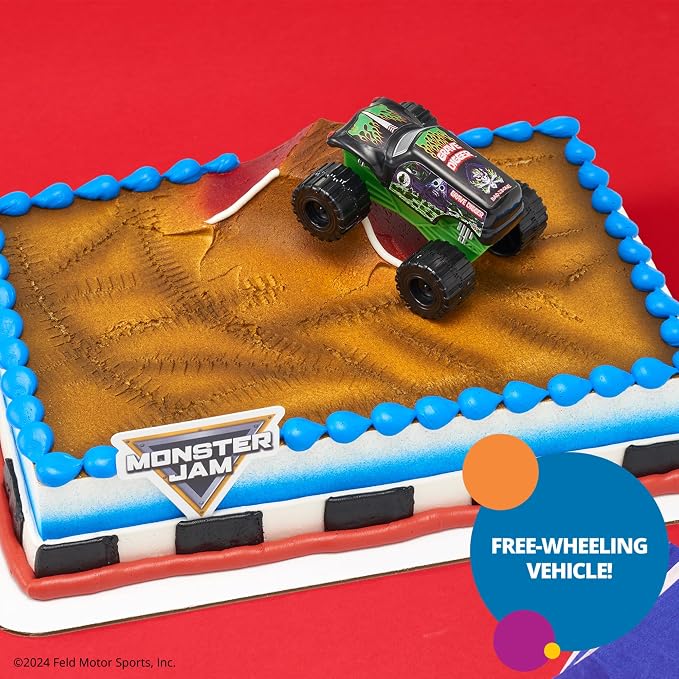 Monster Jam Grave Digger Truck Cake Topper