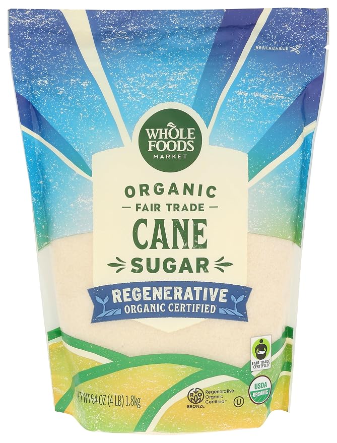 Whole Foods Market, Organic Cane Sugar, 64 Ounce